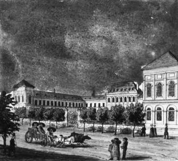 A Valero-selyemgyr a Kirly utcban, 1830-as vek, Vasquez metszete
