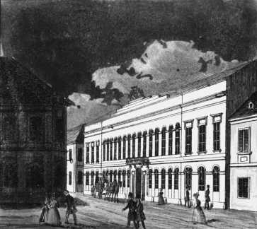 A Krolyi-palota, 1830-as vek, Vasquez litogrfija